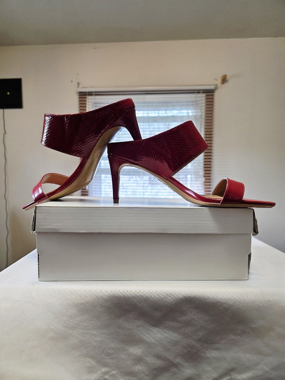 Calvin Klein Lorinda Sandal In Red Multi Size 9M - Picture 6 of 12